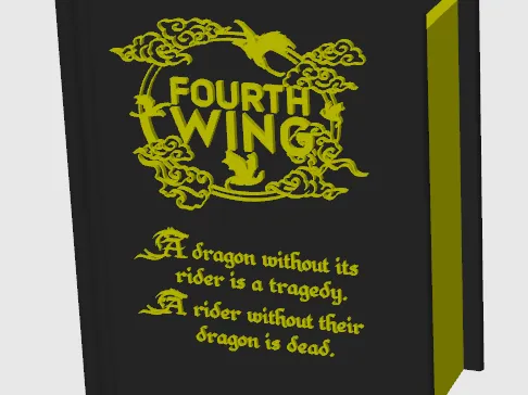 booknook planter fourth wing/acotar/lotr/hp
