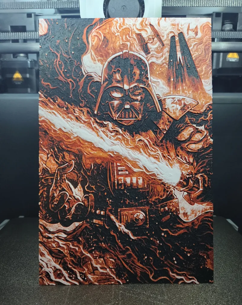 Darth Vader Fire Hueforge