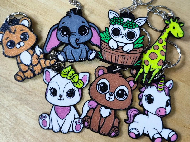 Animal Keychain Collection - Multi-Color