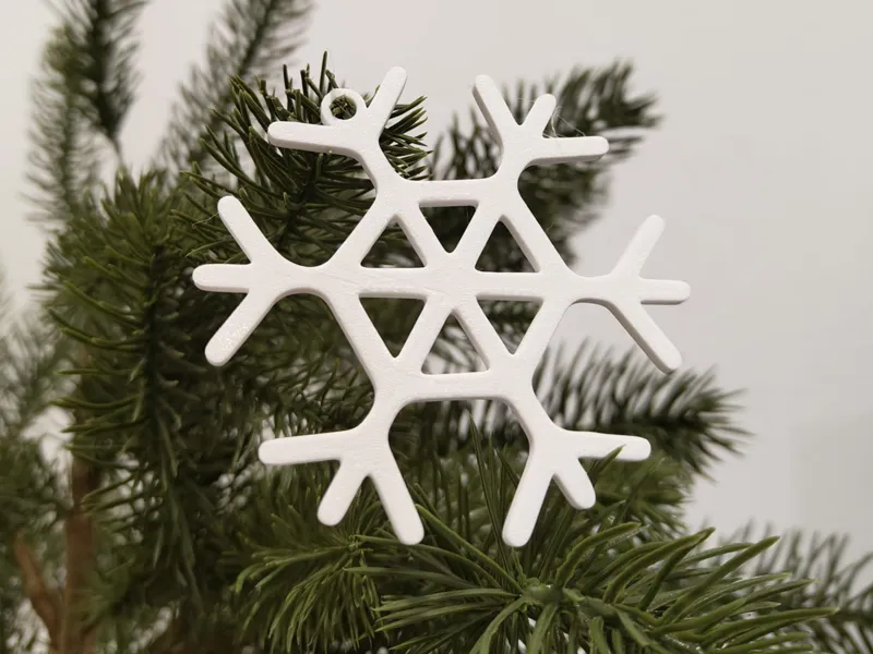 Snowflake 12 Tree Decor/Keychain