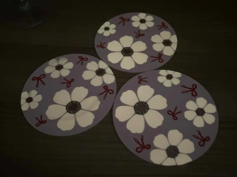 Glowing Floral Coaster
