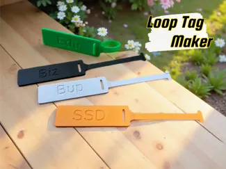 Parametric customizable Loop Tag Maker