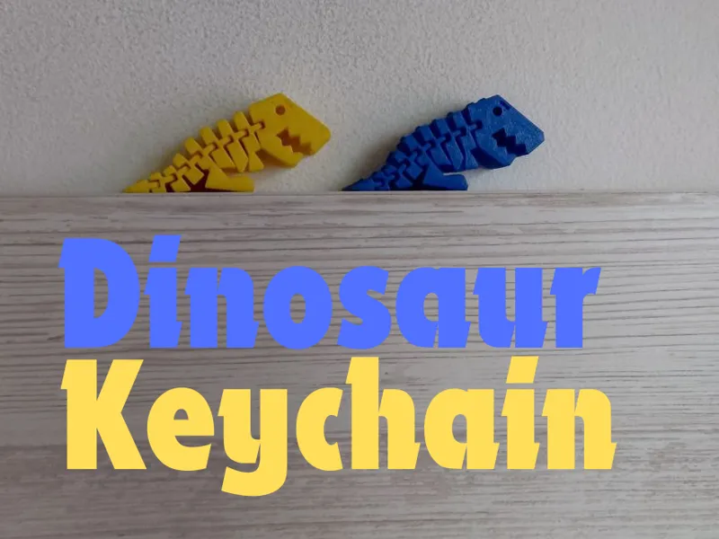 Dinosaur keychain