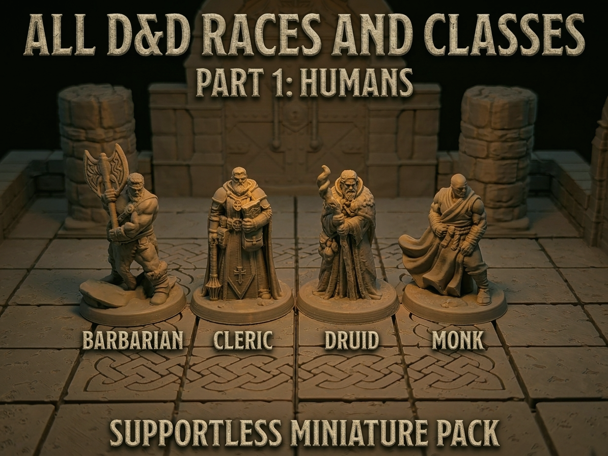 All DnD Races and Classes, part 1 (supportless)