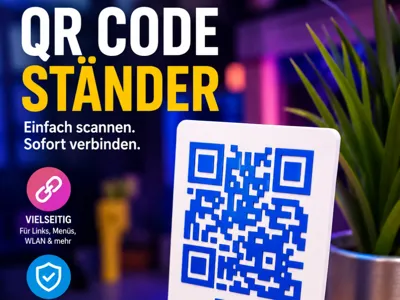 Two-part, two-color QR Code Display, 
