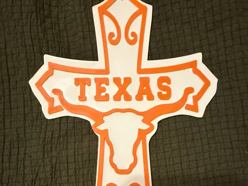 Texas Longhorn Cross Wall Decor