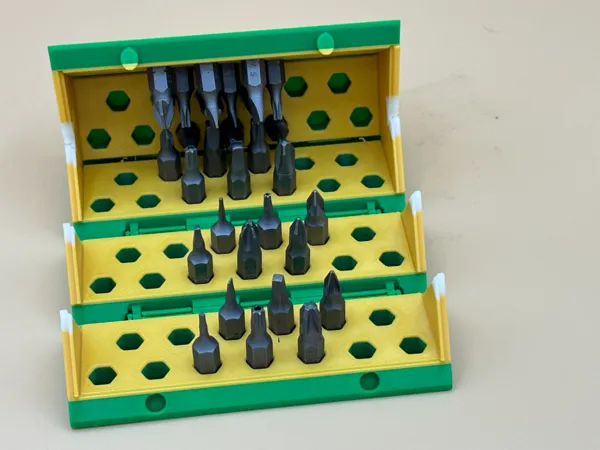 Range-embouts pentagonal enroulable