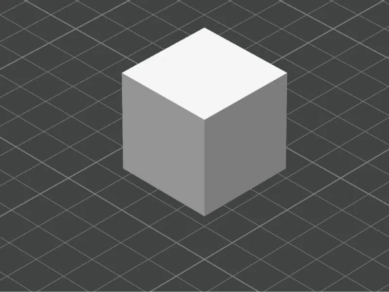 Cube for testing the printer