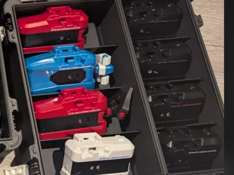 Simple String/Winder Launcher holders (5x5x9u Box)