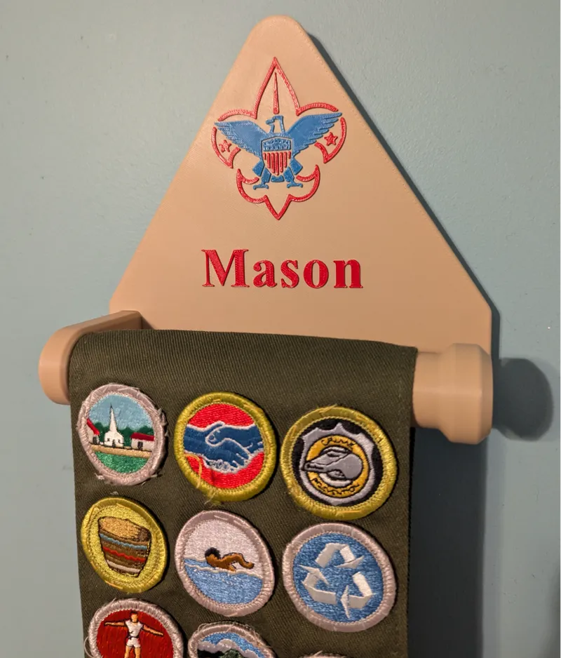 Merit badge sash holder V2