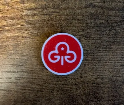 Trefoil Guild fridge magnet