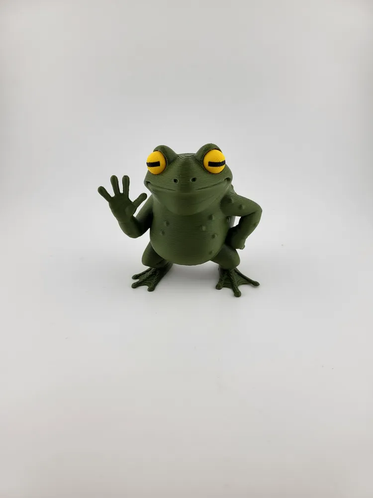 Spezielle Design-Froschfigur, dekoratives Ornament, Geschenk, Sammlerstück
