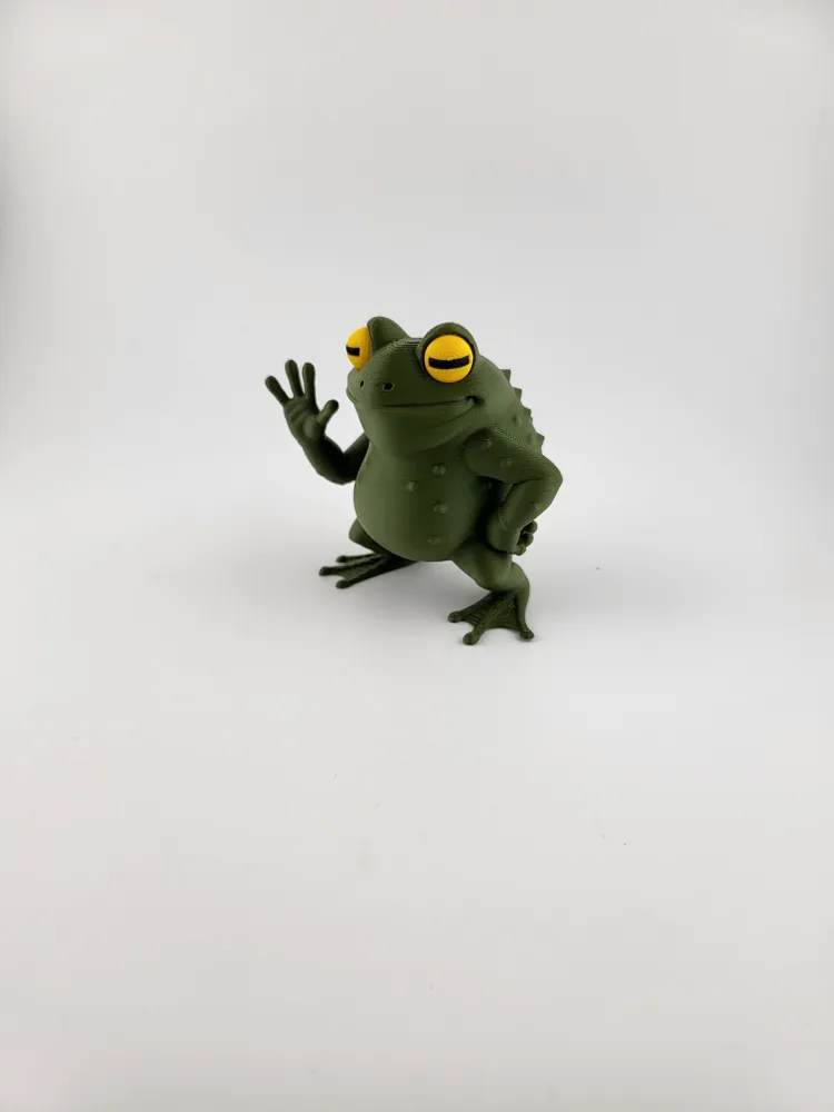 Spezielle Design-Froschfigur, dekoratives Ornament, Geschenk, Sammlerstück