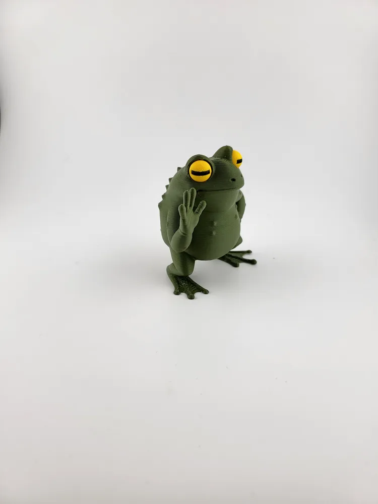 Spezielle Design-Froschfigur, dekoratives Ornament, Geschenk, Sammlerstück