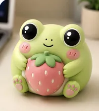 Grenouille fraise — figurine de bureau — photo 4