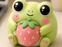 Grenouille fraise — figurine de bureau — photo 2
