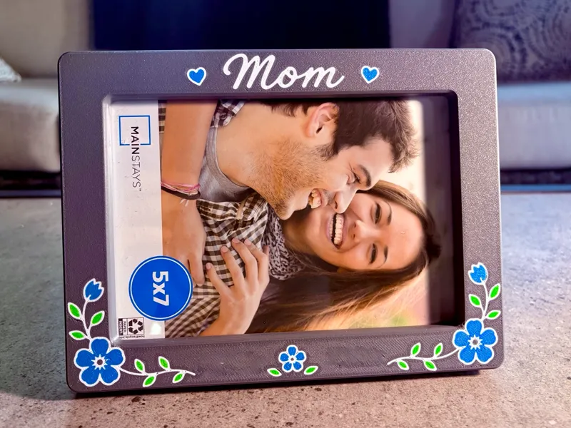 5x7 Frame Cover with Floral Design