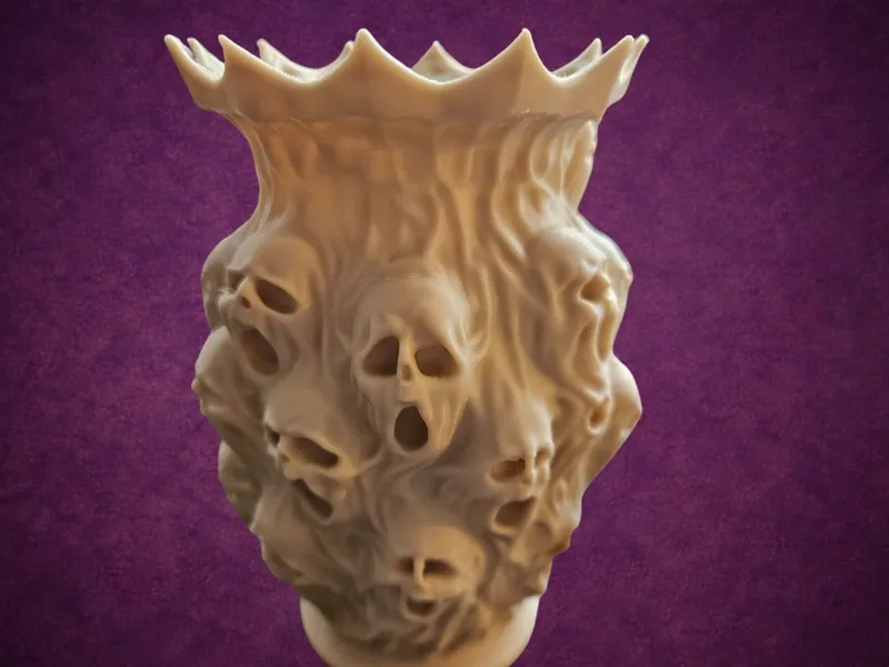 Chorus Mortis Vase - Gothic Decor Faces Vase