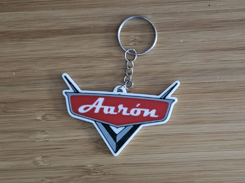 Llavero Cars personalizable 