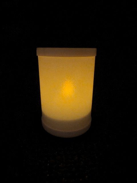 Tealight with 0.2 mm lamp shade