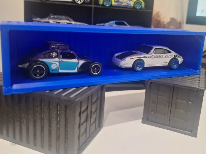Long Shipping Container cars 1/64