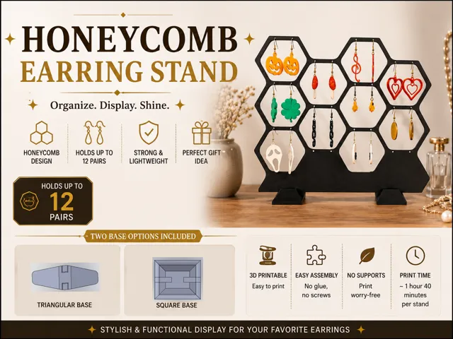 Honeycomb Earring Stand