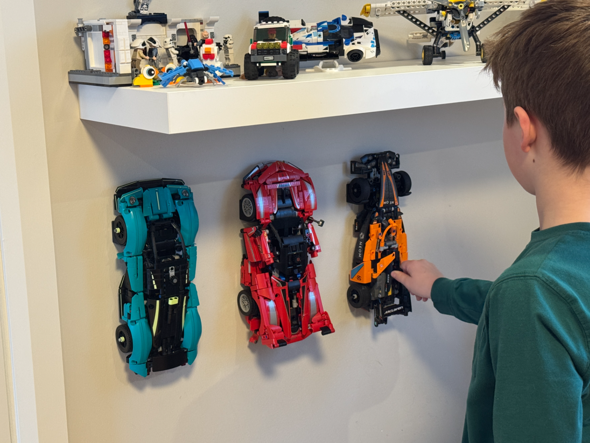 LEGÖ Brick F1 & Technic Car Wall Mount