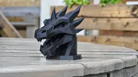 Tête de dragon low poly — photo 3