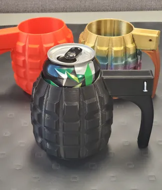 Grenade Can Coozie (Detachable Handle)