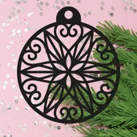Boule de Noël flocon circulaire — photo 1