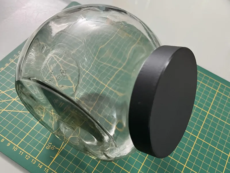 Deckel Candy Glas