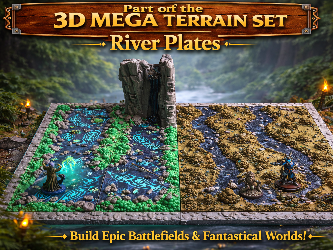 Modular River Plates |3D Terrain System