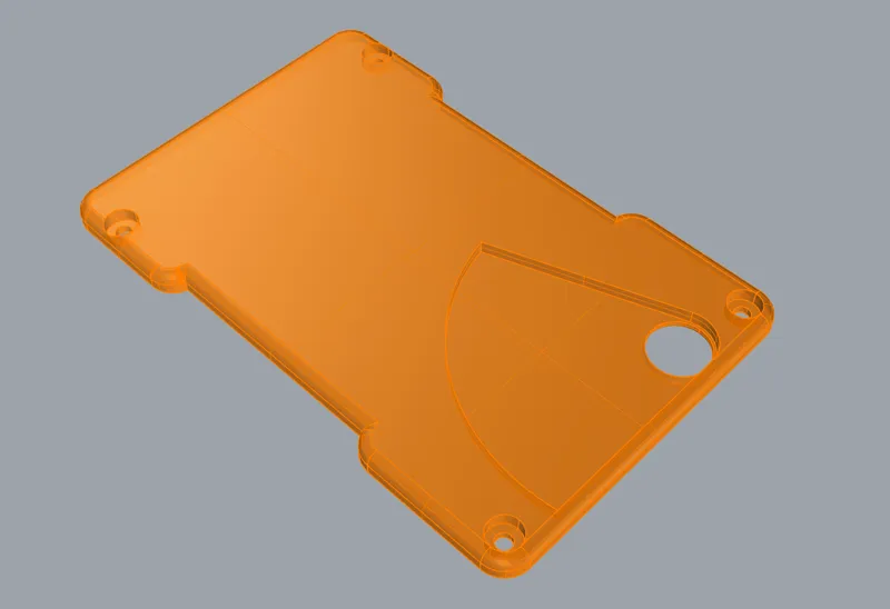 .STEP file BLANK (Pop-up credit card wallet)