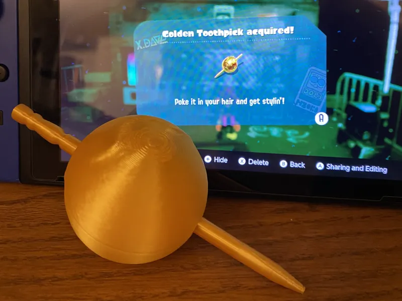 1/1 Golden Toothpick (Splatoon)