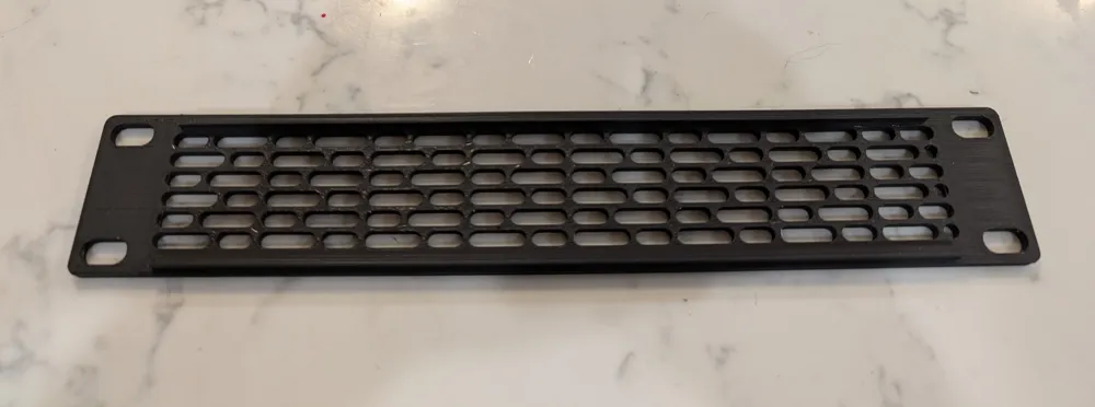 10 inch rack Imperial 1U Blank - Free 3D Print Model - MakerWorld