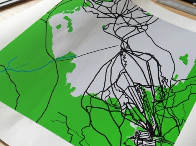 3d map for ylläs-tunturi, a ski resort