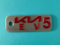 Kia EV5 Keychain - High Detail Dual Color (0.4mm)