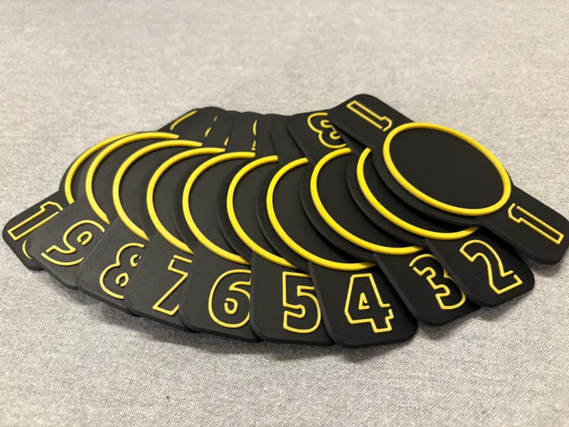 Bottle Stands (Numbered) for "Hot Ones Challenge"