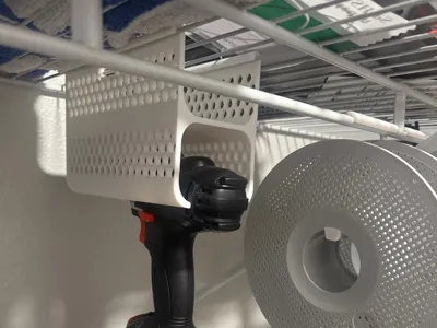Closet Rack Drill Holder