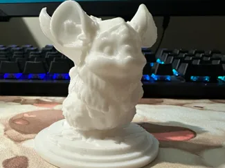 Chinchilla mini with a fiery tail