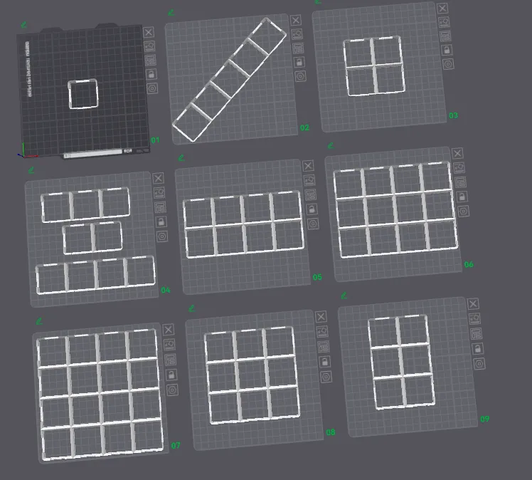 Gridfinity Baseplate light-ver. various sizes by Denetor03 - MakerWorld
