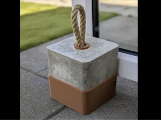 Heavy Garden Door Stopper Concrete Mold
