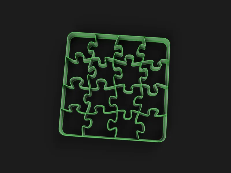 Puzzle Cookie cutter