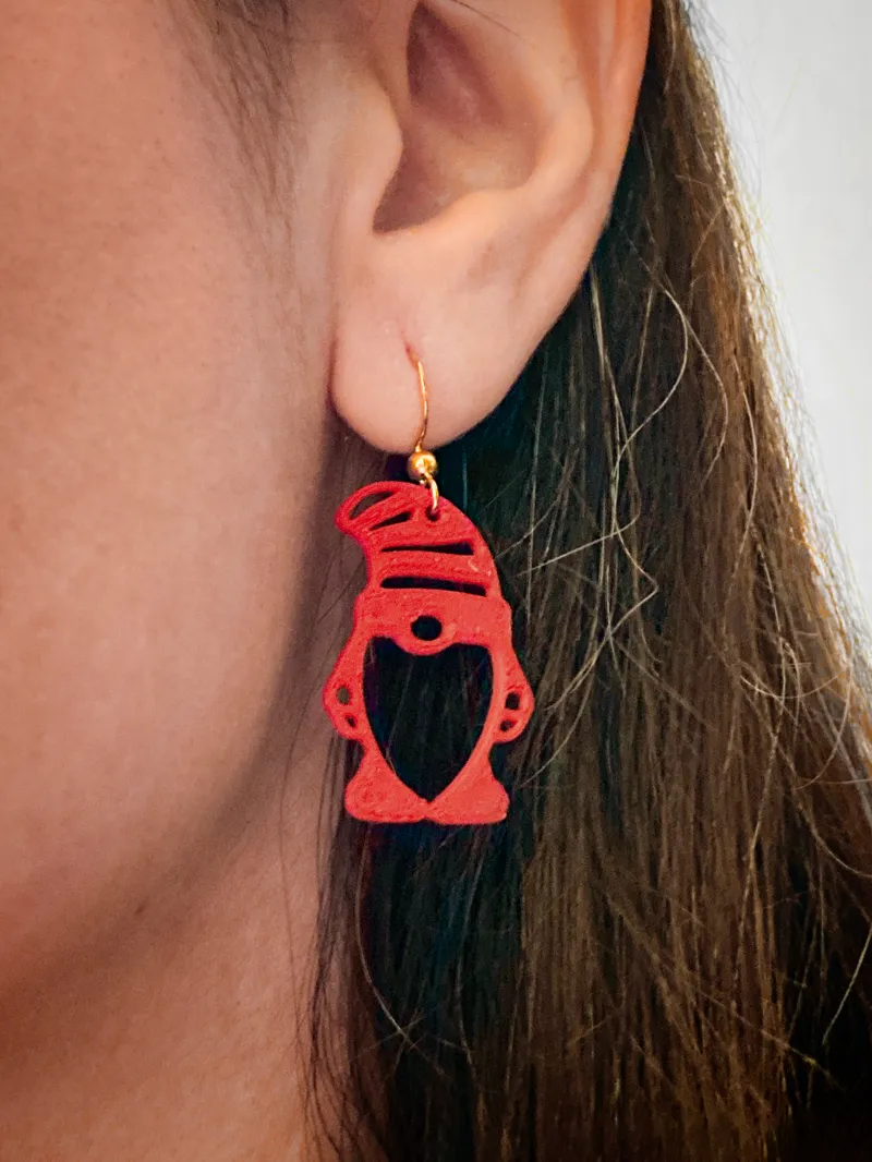 Elf (men) earring for Christmas