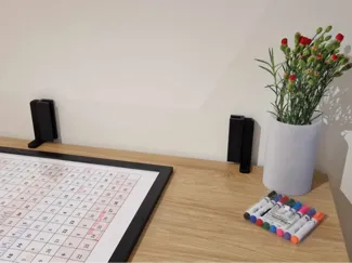 Frame desk mount