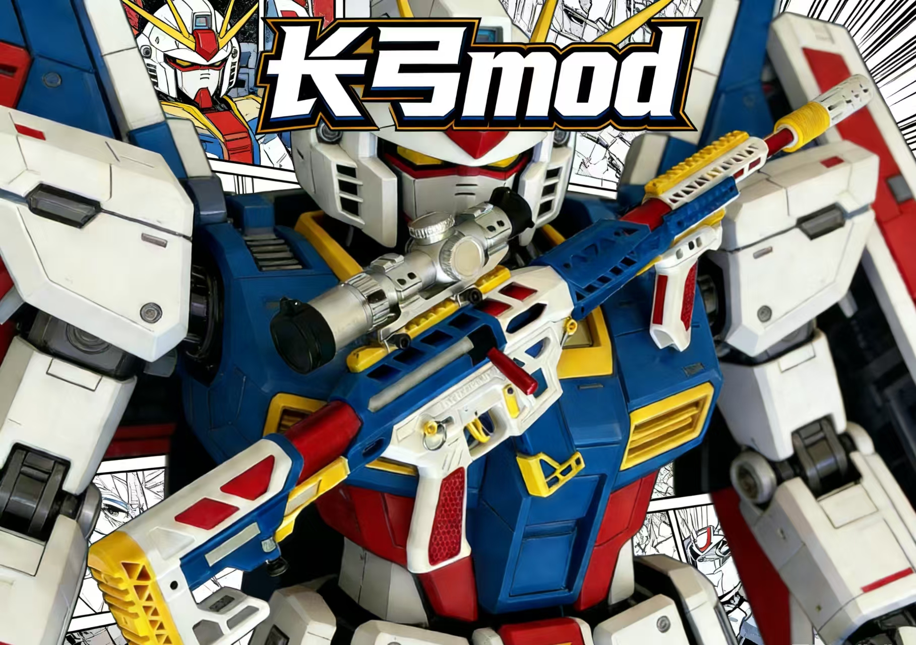Miniatura 2 do modelo 3D 长弓高达版2026.1.7