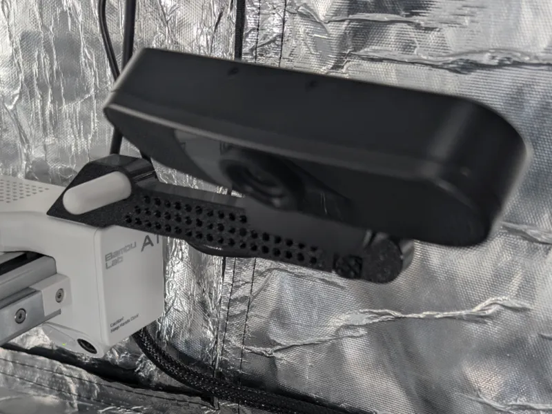 Flipped A1 Webcam Mount with Washer and Screw  