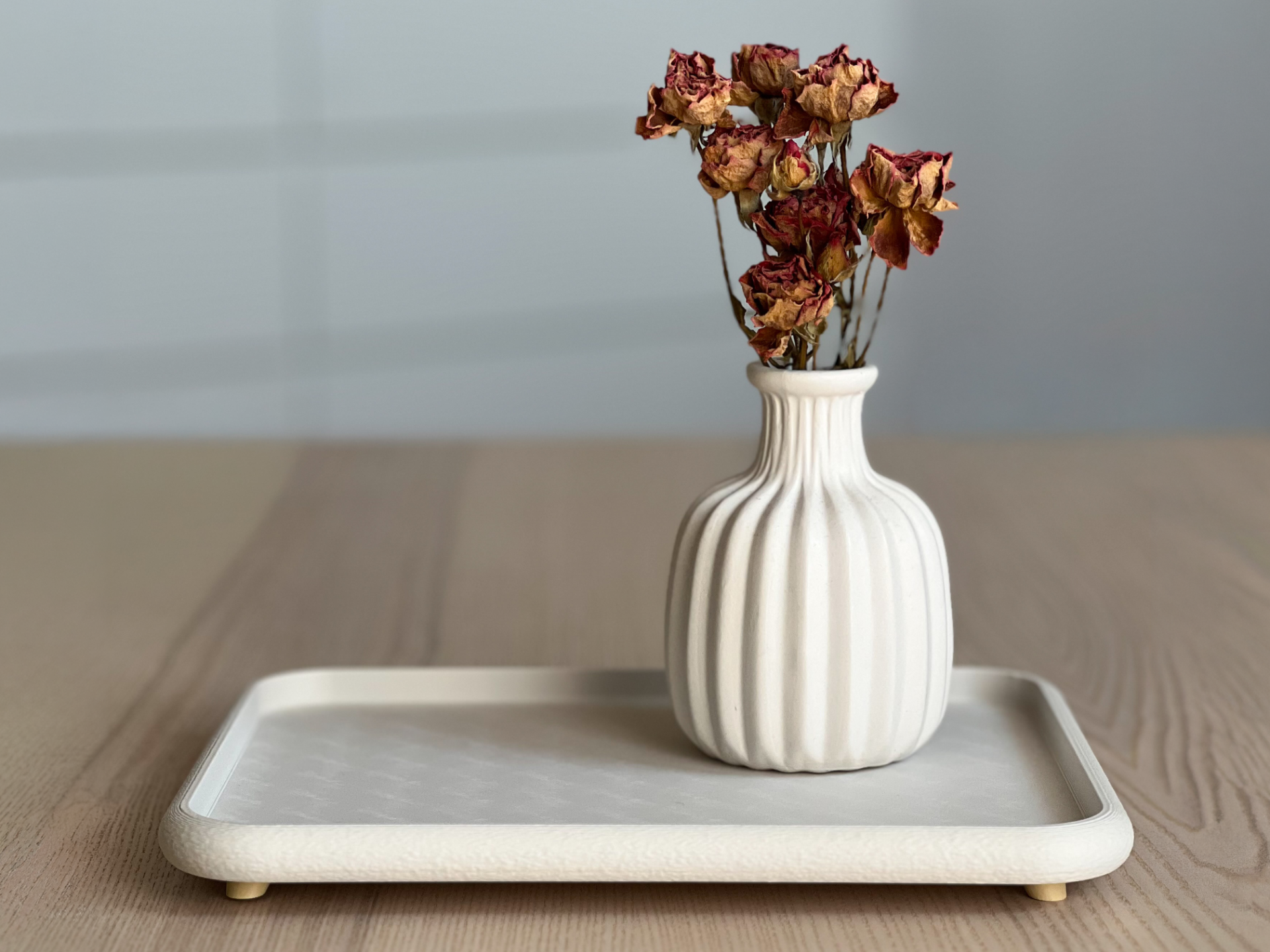 Decorative Tray Platter Board Organizer with Legs