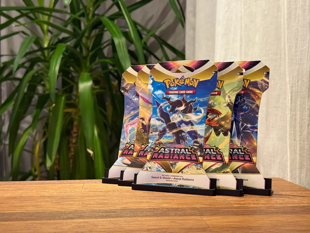 Pokmon Sleeved Booster Pack Display - 5 Packs - Free 3D Print Model -  MakerWorld