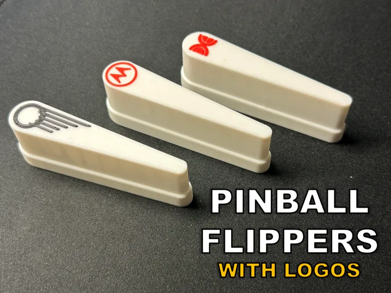 Pinball Flipper Bats - with logos